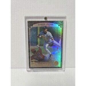 DEREK JETER ~ 1997 Upper Deck Rock Solid Foundation Insert Card #RS3 Refractor